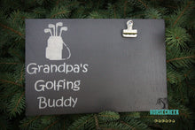 Load image into Gallery viewer, Grandpa's Golfing Buddy Photo Wood Sign
