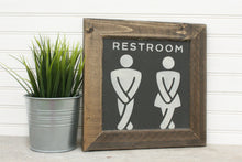 Load image into Gallery viewer, Framed Urgent Restroom Sign