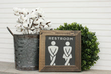 Load image into Gallery viewer, Framed Urgent Restroom Sign