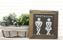 Load image into Gallery viewer, Framed Urgent Restroom Sign