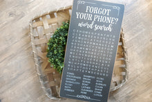 Load image into Gallery viewer, Bathroom Word Search Sign