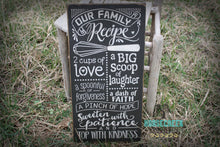 Load image into Gallery viewer, Our Family Recipe