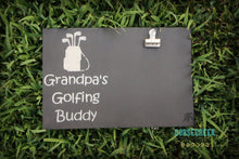 Load image into Gallery viewer, Grandpa's Golfing Buddy Photo Wood Sign
