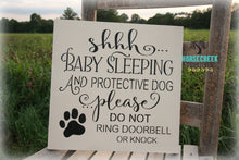 Load image into Gallery viewer, Shhh Baby Sleeping Door Sign
