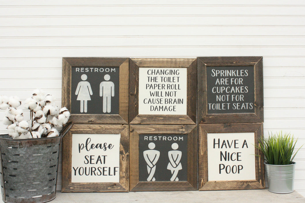 Mini Rustic Wood Sign Collection