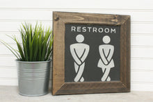 Load image into Gallery viewer, Framed Urgent Restroom Sign
